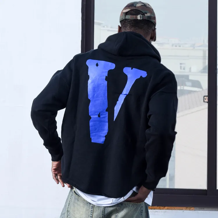 VLONE Sweatshirt Unisex Black Blue-5