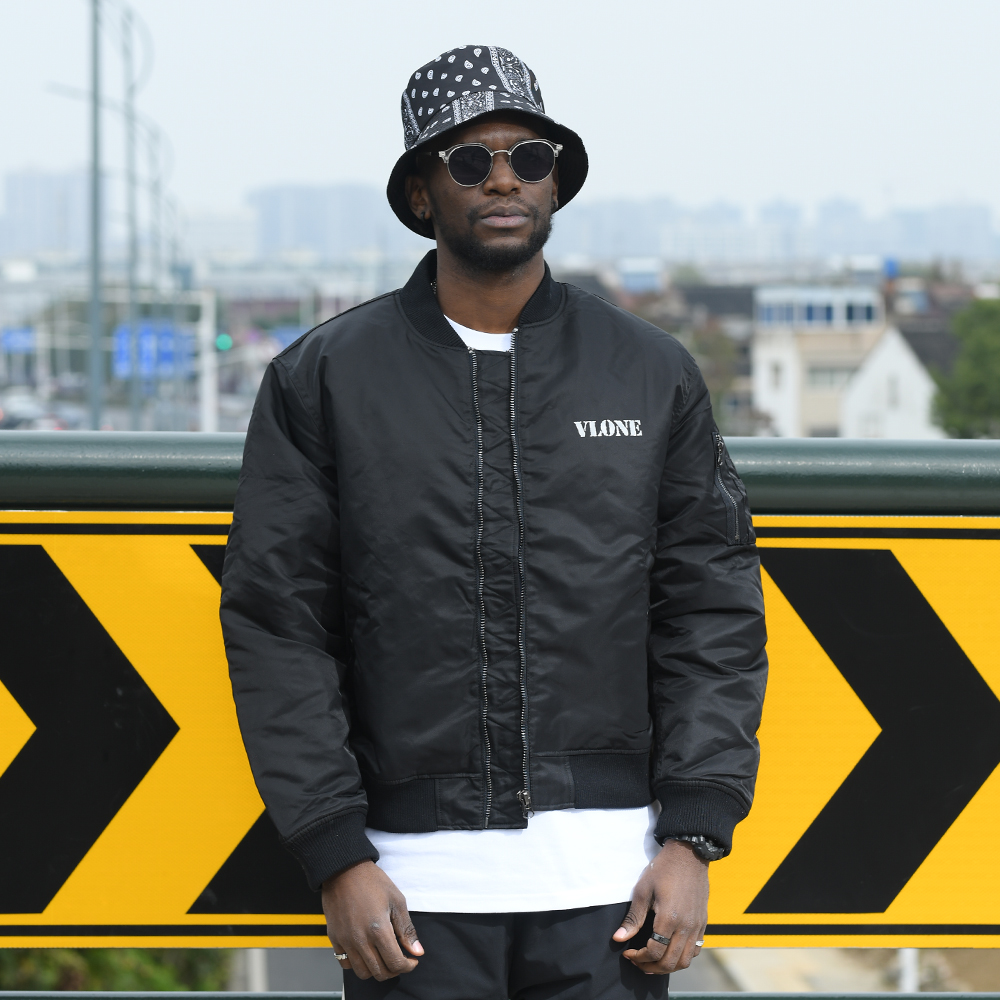 vlone ジャケット Mサイズ Vlone Black Jacket | Cotton Jacket with Free Shipping