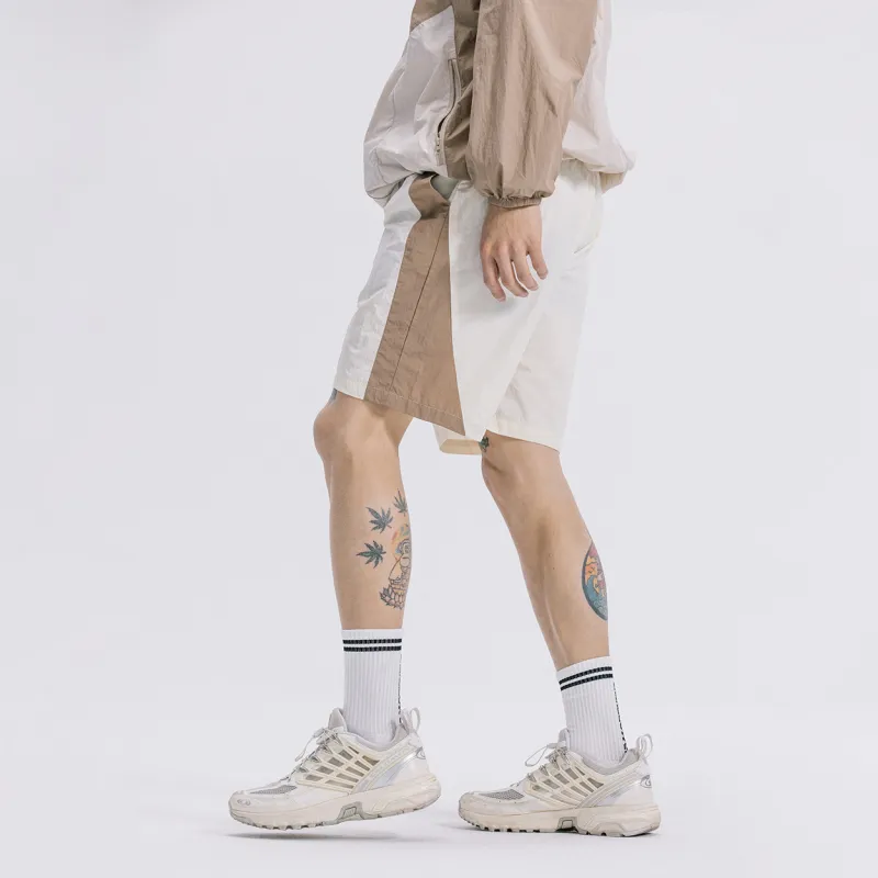 ENSHADOWER Casual Shorts Unisex Light Coffee-5
