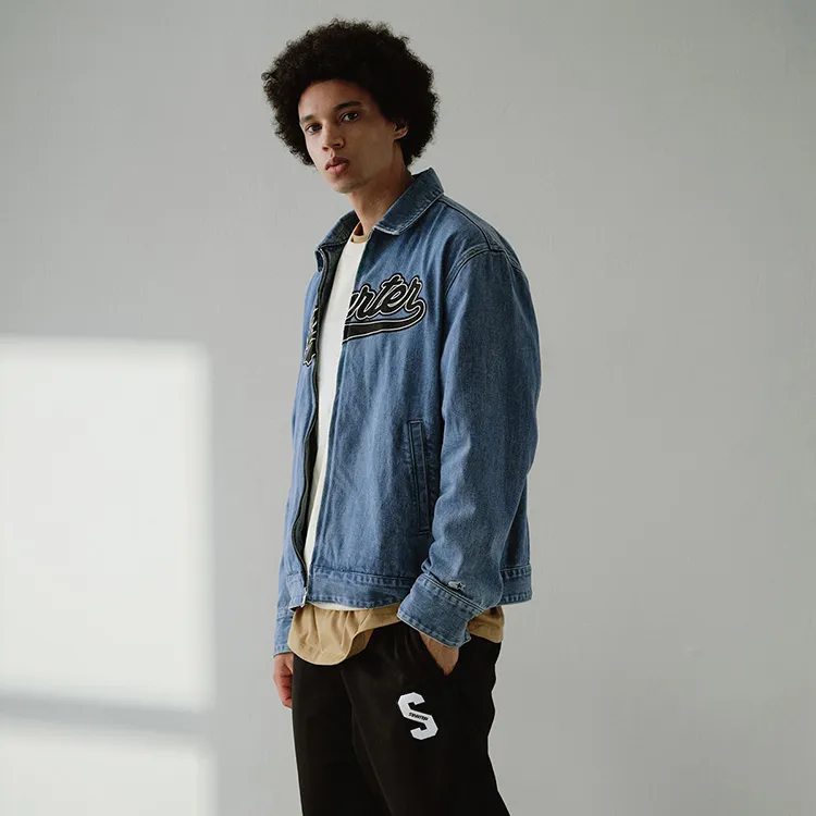 STARTER Denim Jackets Unisex Denim Blue-5