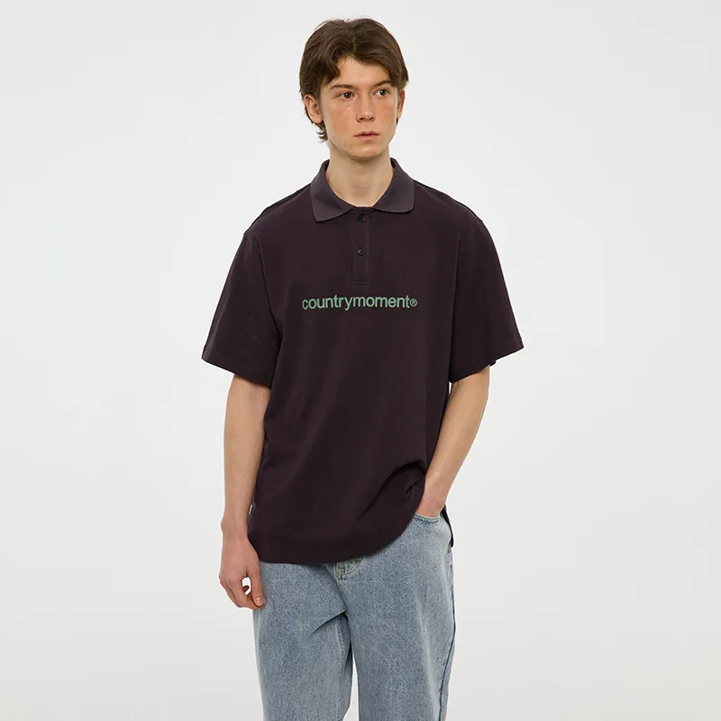 COUNTRY MOMENT Polo Shirts Men Dark Purple-5