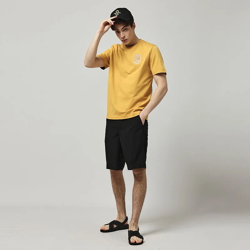 RARE Short Sleeved T Shirts Men's Yellow-6