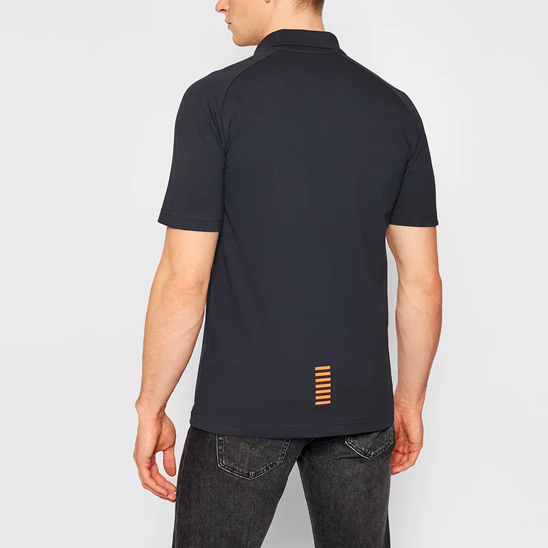 EMPORIO ARMANI EA7 Polo Shirt Men's Night Blue-3