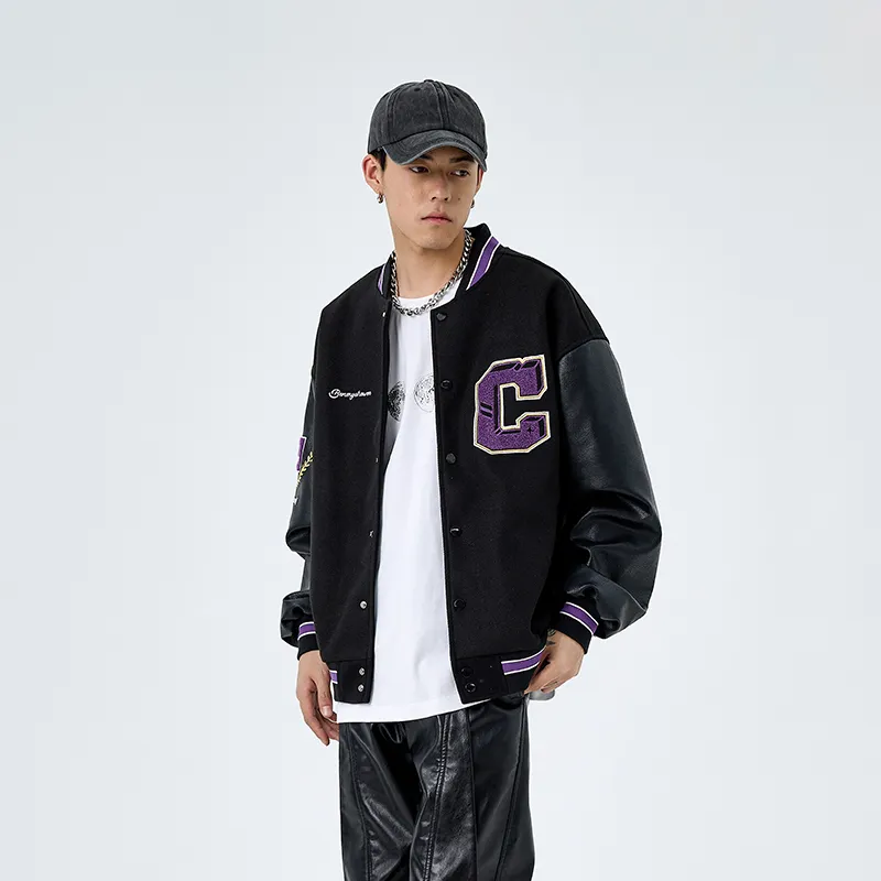 BENMYSHOWER Baseball Jacket Unisex-13
