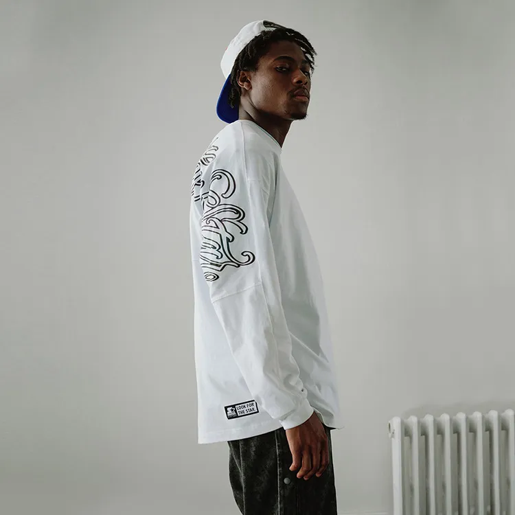 STARTER Straight Long Sleeved T Shirt Unisex-6
