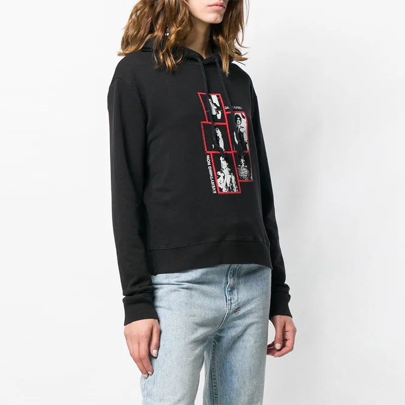 SAINT LAURENT Sweatshirts Women's Black-2