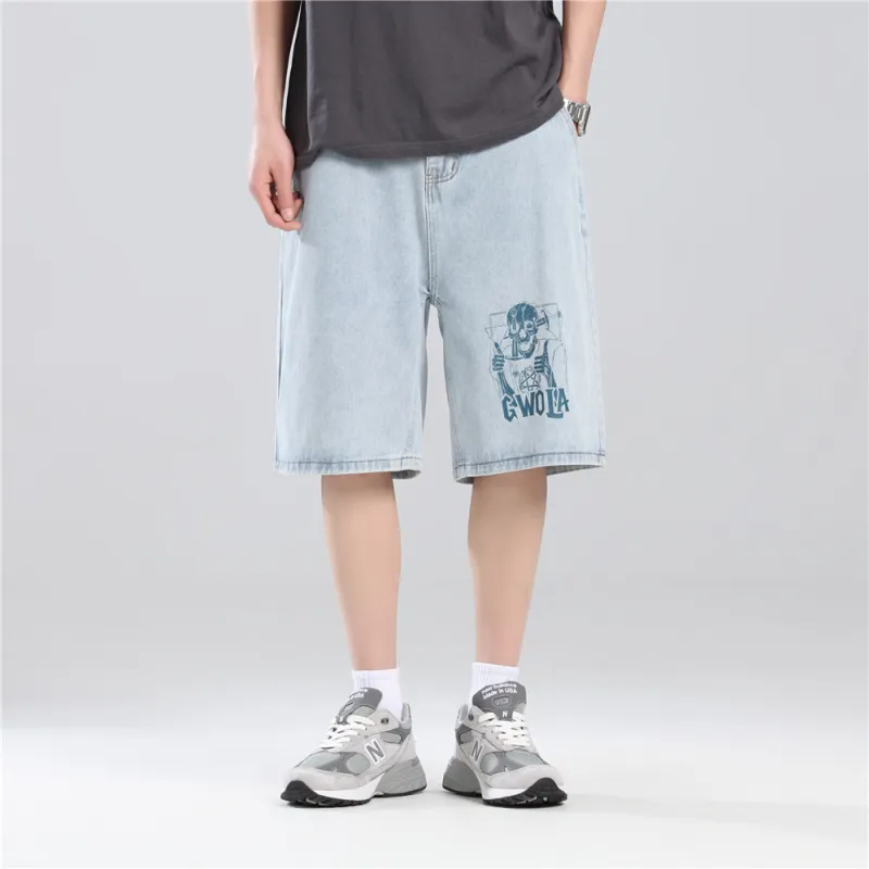 Gwola Denim Shorts Unisex-2