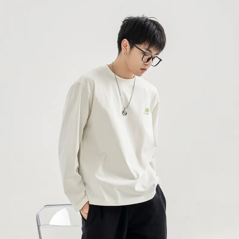 New Balance Drop Shoulder Sleeve T Shirt Unisex White-3