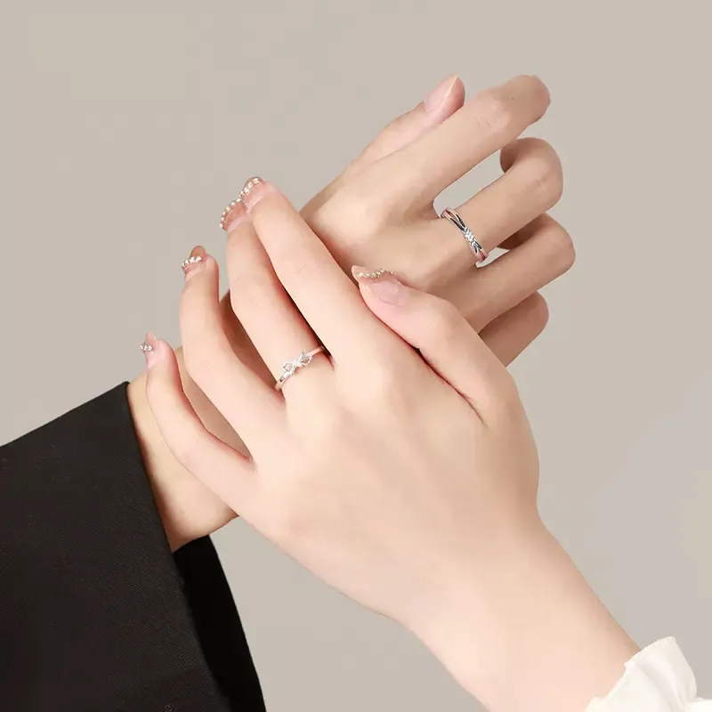 MISS TOOYA S999 Fine Silver Rings Unisex-4