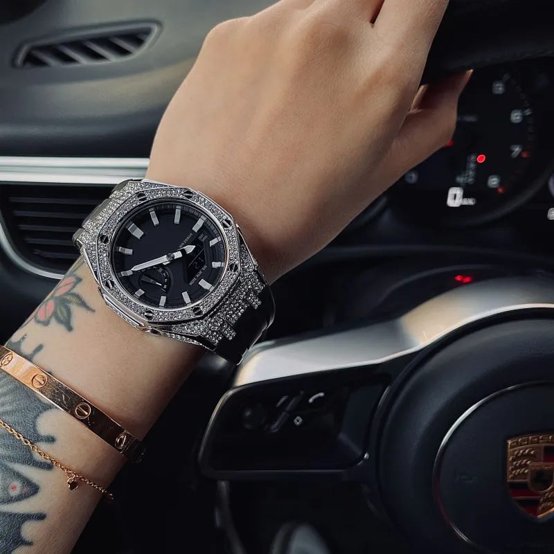 Vencrew Unisex Diamond Collection Watch Cases-5