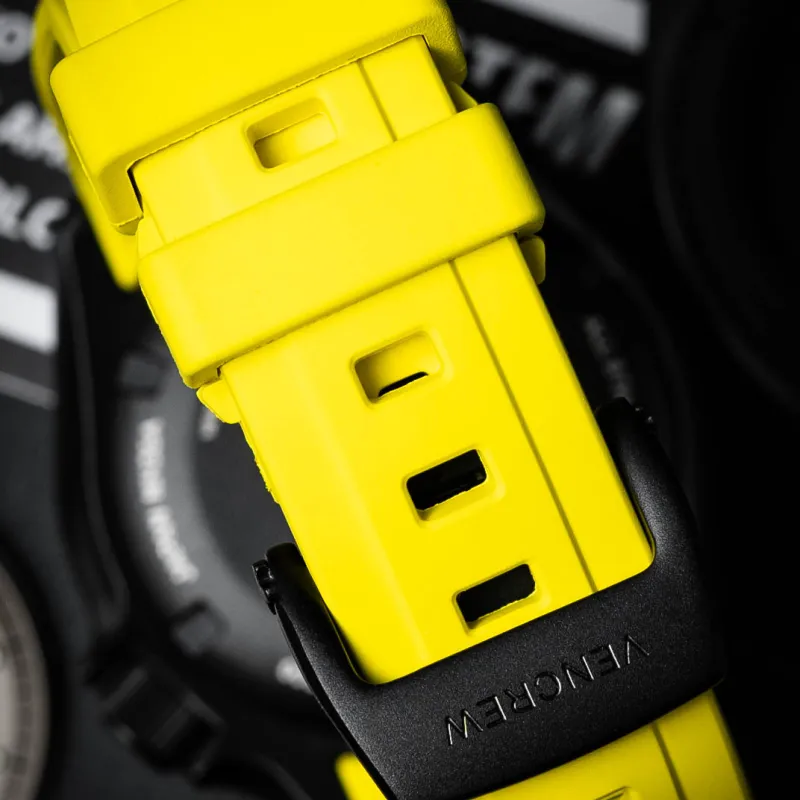 VENCREW Radar [Racing Yellow] Automatic Mechanical Movement Watch Unisex Black Dial-4