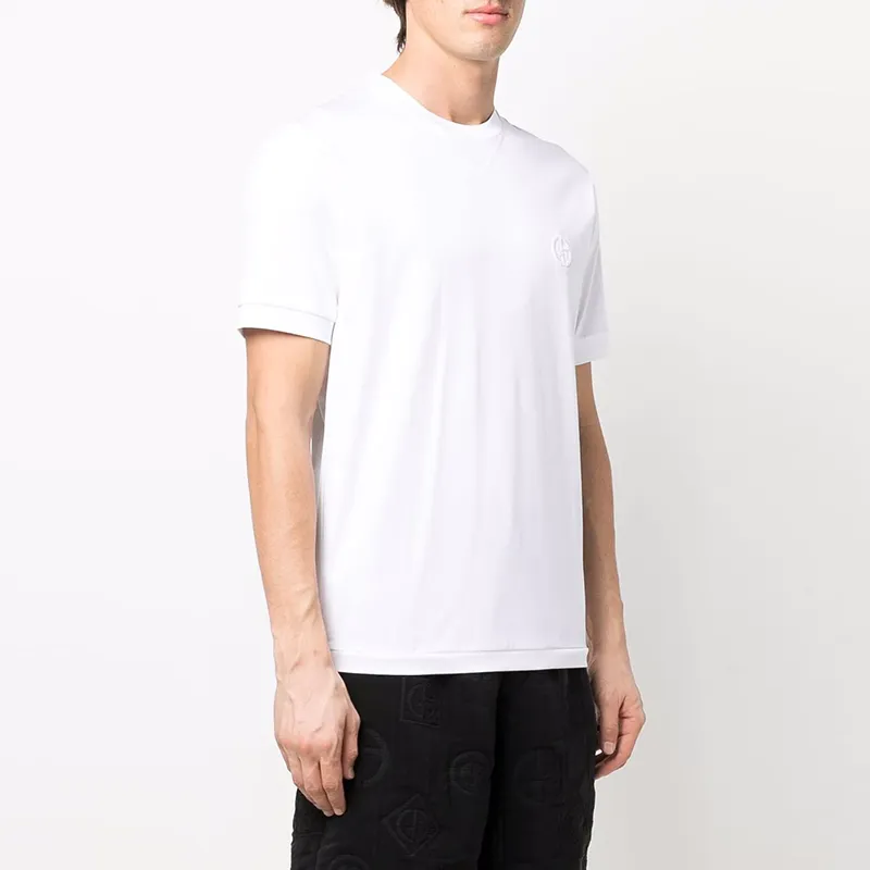 GIORGIO ARMANI T Shirts Men White-4