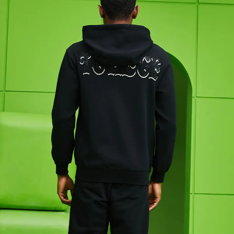 TCH Sweatshirts Unisex Black With Silver Logo-4