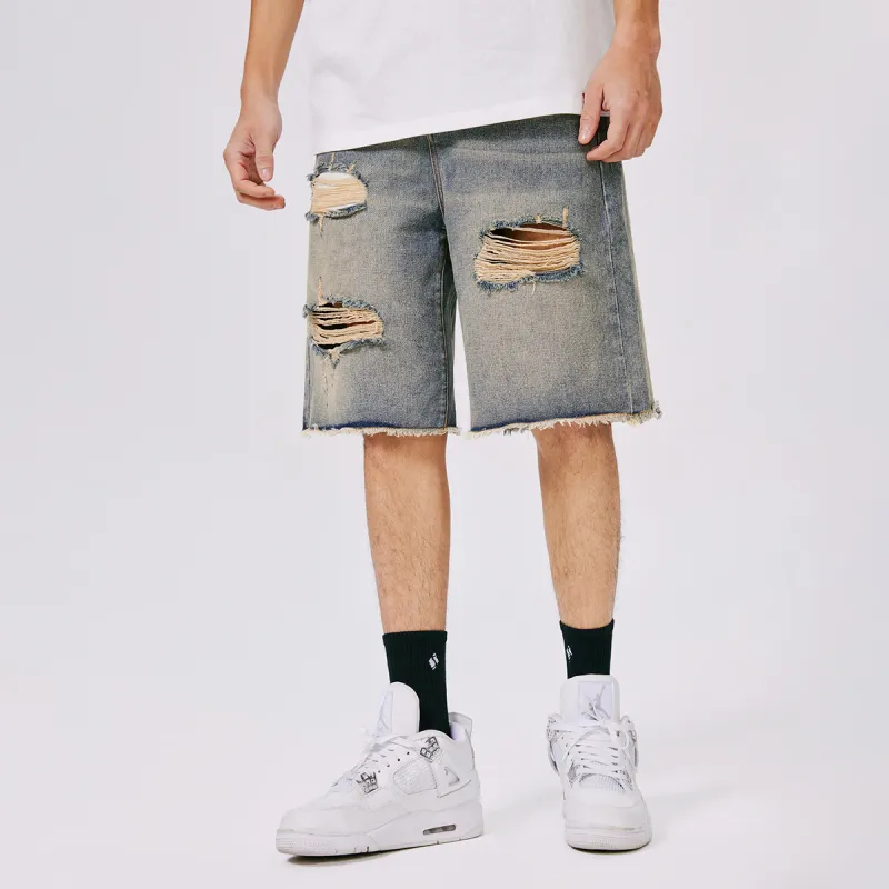 ROCAWEAR Loose Fit Shorts Unisex Blue-3