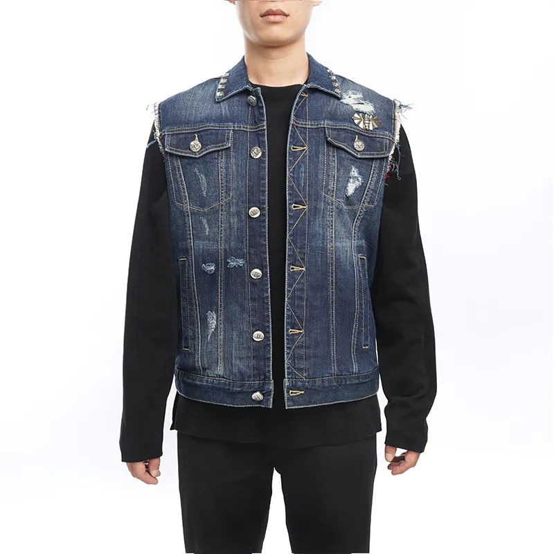 BOINIGAN VANITA Vest Unisex Denim Blue-2