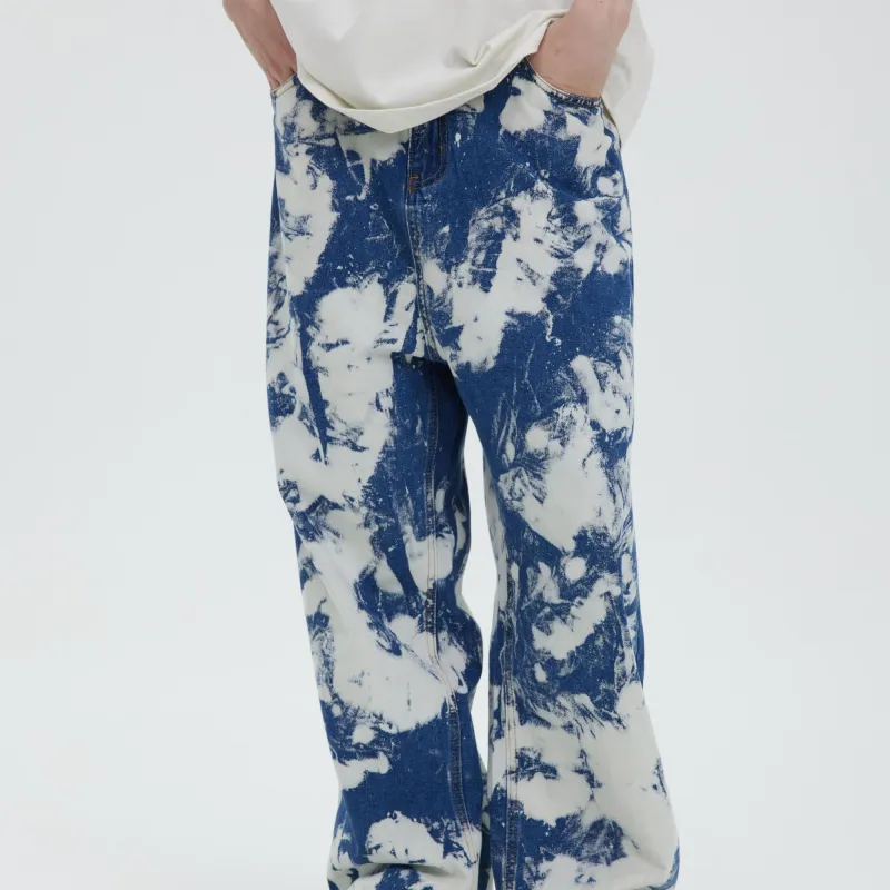 Pious Faith X RARS RAIKS RARS RAIKS X Pious Faith Jeans Unisex Blue-2