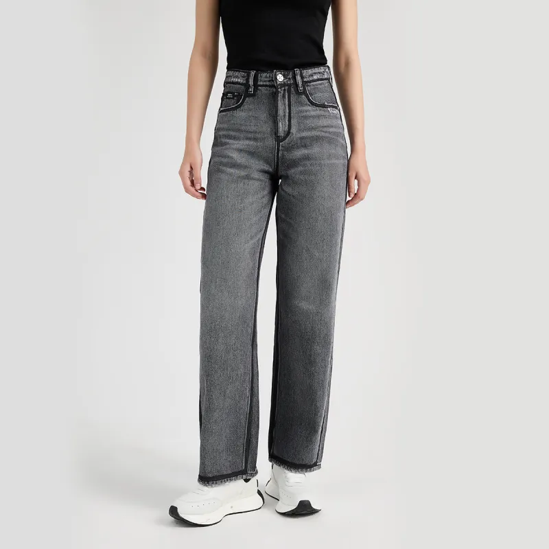 23R+ Wide Leg Jeans Women's Smoke Gray-2