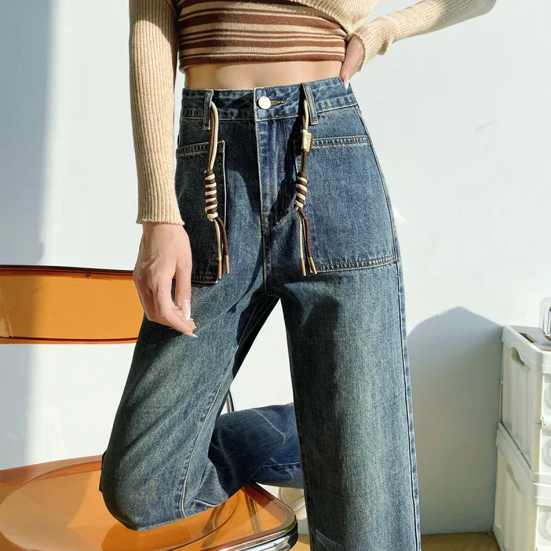 MITUAN Jeans Women's Vintage Blue-5