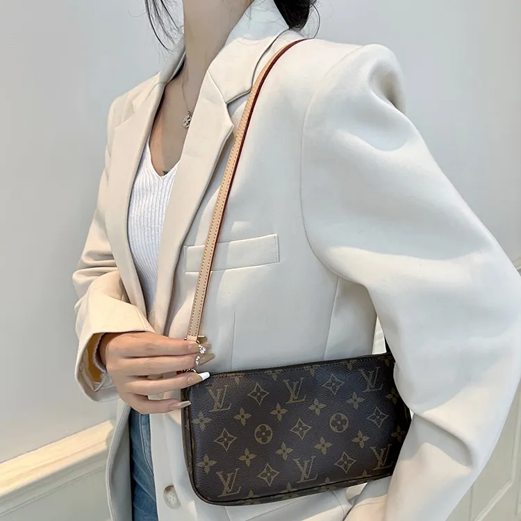 Luxury Care Artisan Workshop Vegetable Tanned Leather Cow Leather Shoulder Strap Bag Strap Women's Beige-1