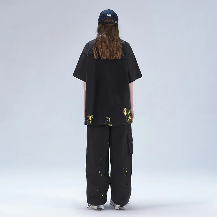 LAMLICKA Casual Pants Unisex Black-9