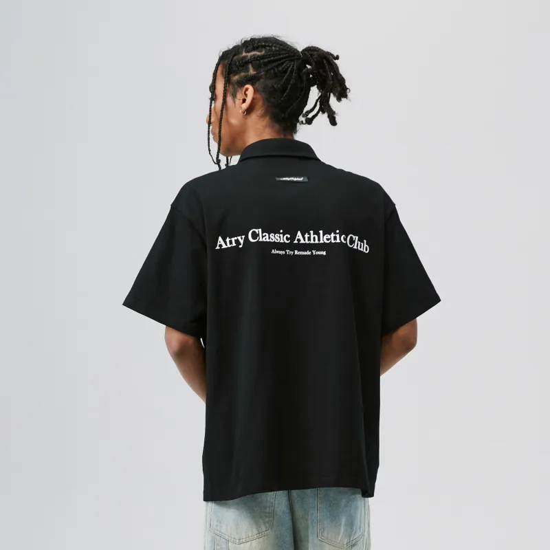 Atry Alphabet Slogan Series Polo Shirts Unisex-7