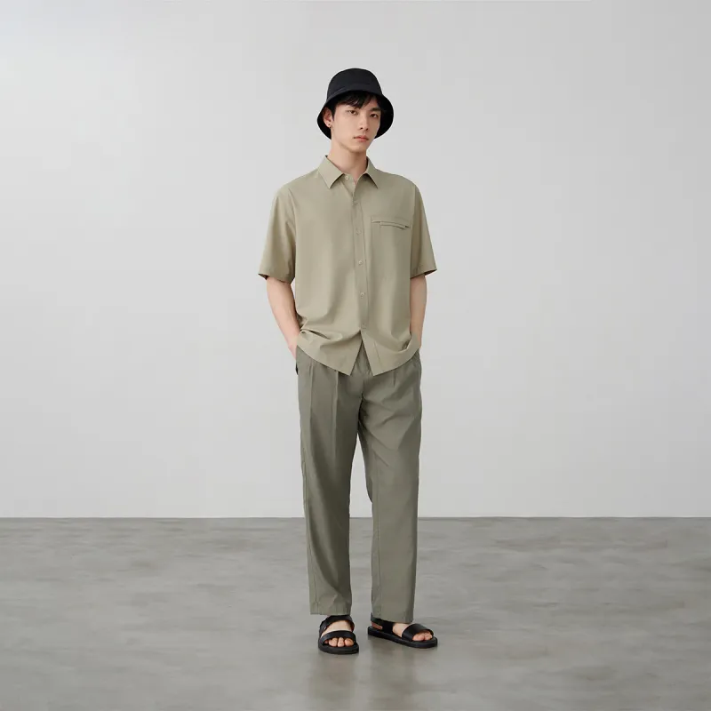 A.B.X Summer Thin Ankle Length Casual Pants Men's-11