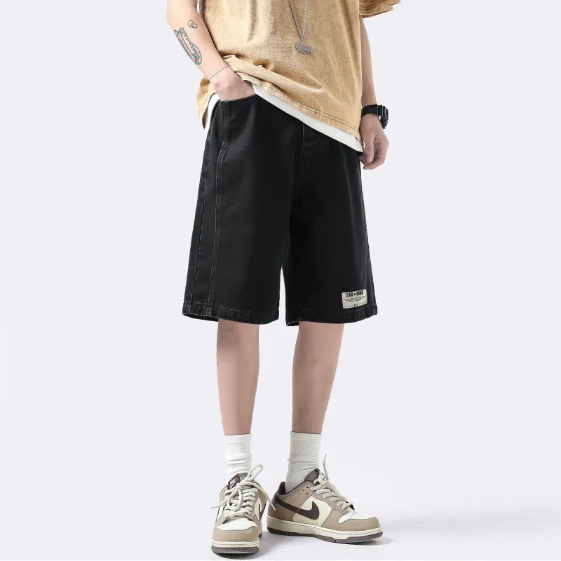 B.X Denim Shorts Unisex-3