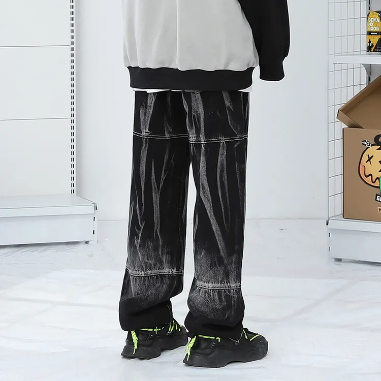 GENANX Jeans Unisex Black-3