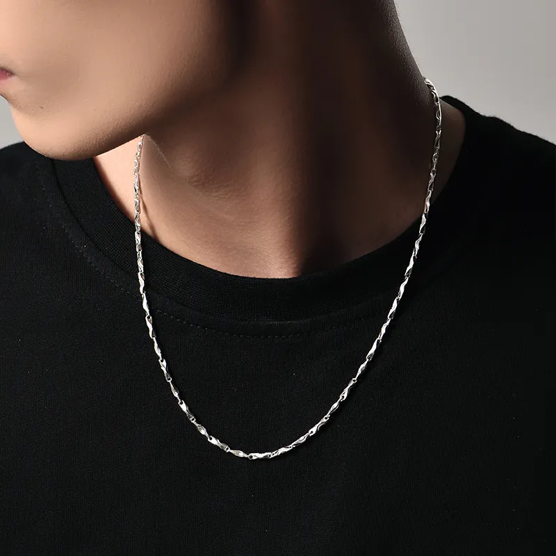 MYSH Sterling Silver Necklaces Men's-8