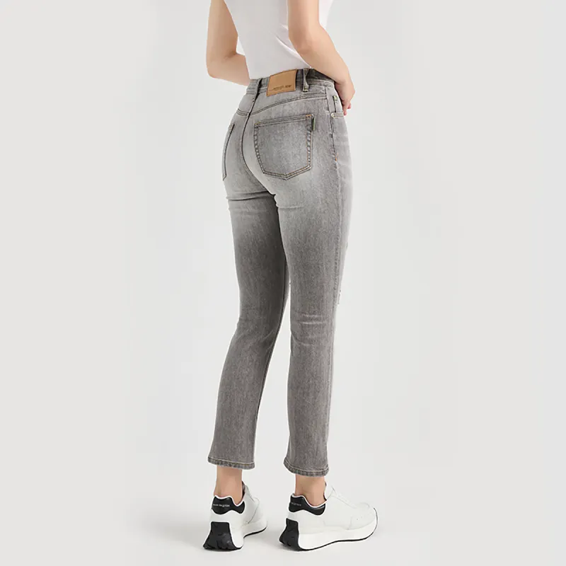 23R+ Straight Jeans Women's Smoke Gray-2