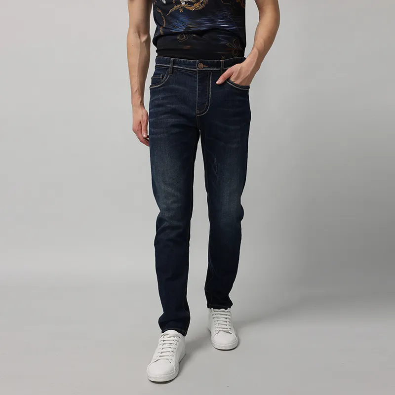RARE FW22 Harem Pants Jeans Men's Blue-3