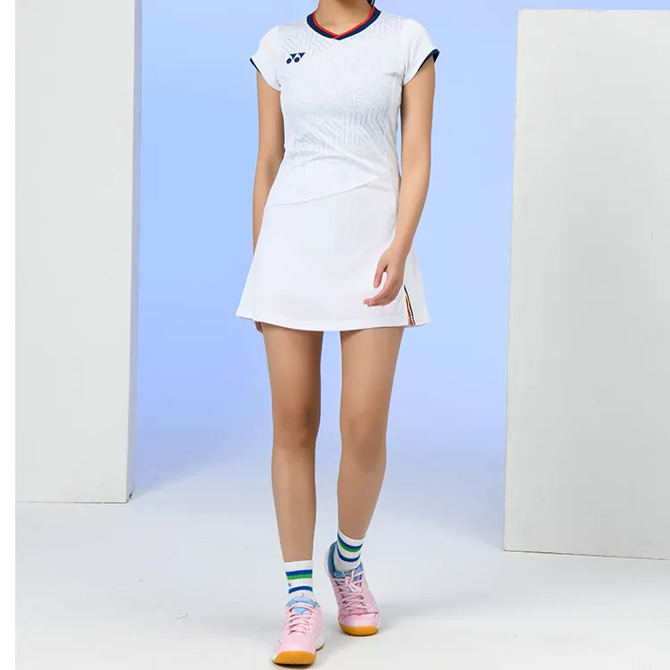 YONEX Short Sleeved Dresses Women's White-4