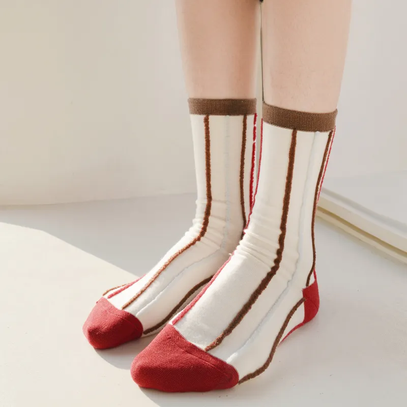TOOCI Unisex Mid Calf Socks-1