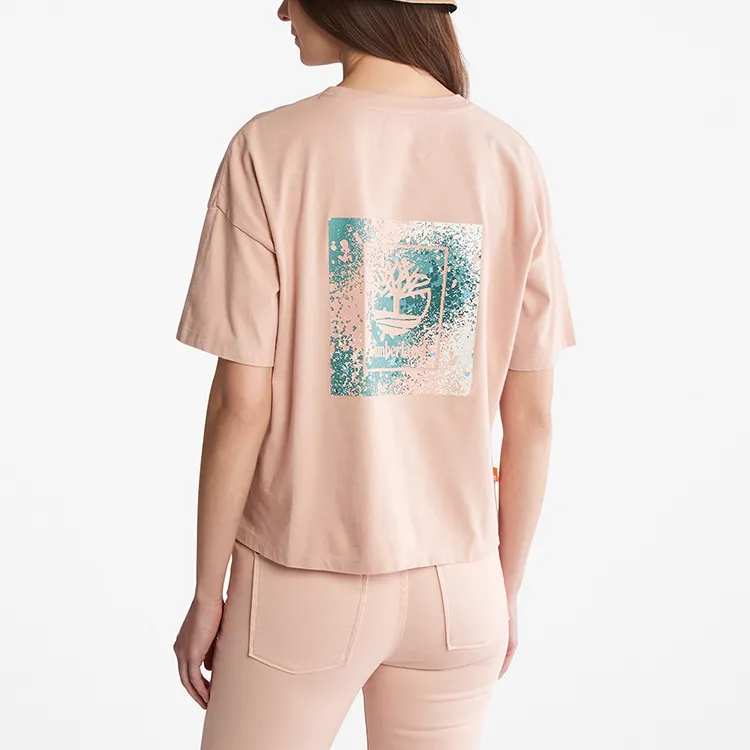 Timberland T Shirts Women's Light Pink-3