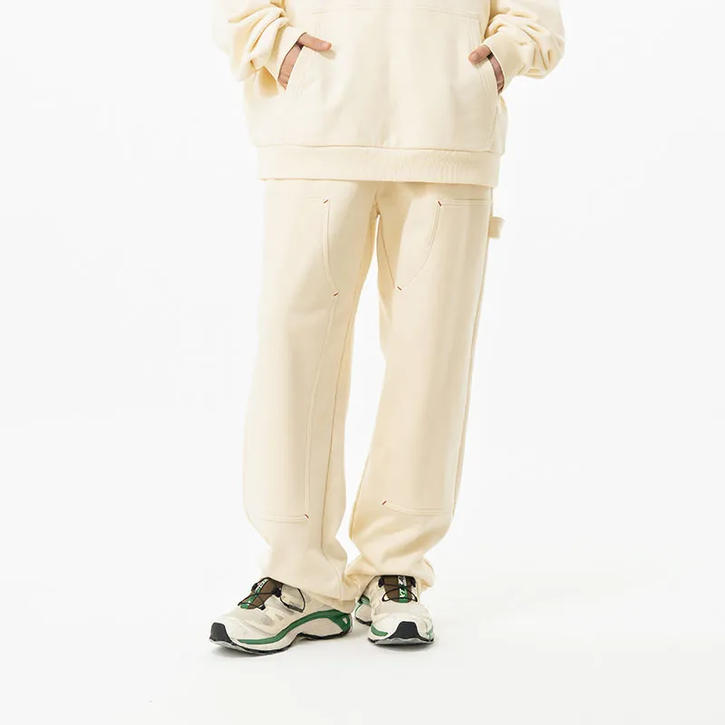 MostwantedLab Classic Rainbow Casual Pants Unisex Ecru-3