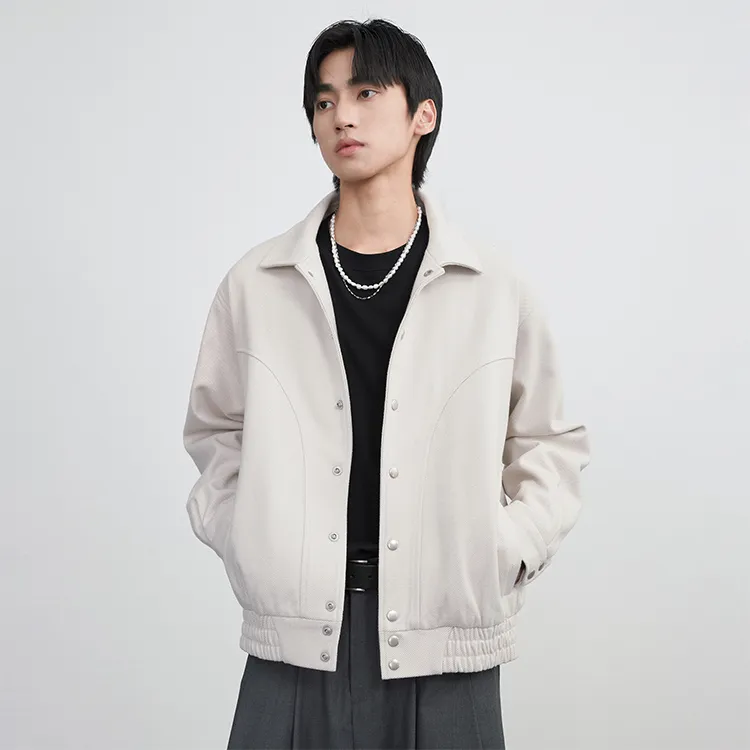 DIMC Loose Fit Jacket Unisex Beige-3