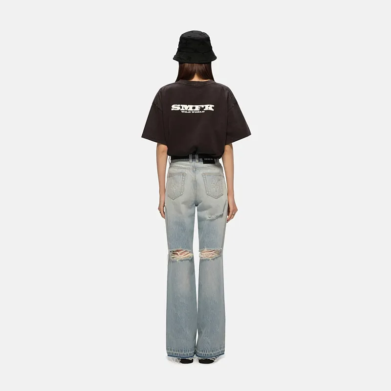 SMFK T Shirts Women's Storm Gray-3