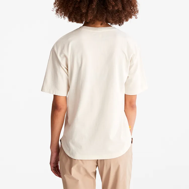 Timberland T Shirts Women's Vintage White-3