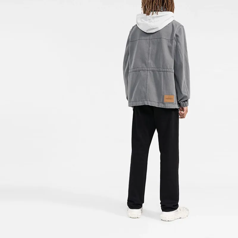 KENZO Pocket Detailed Hooded Jacket-3