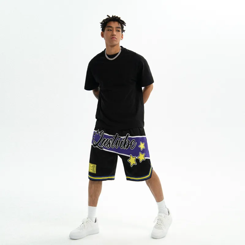 JUST VIBE Sports Shorts Unisex Black-2