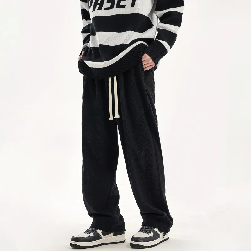 PASET Casual Pants Unisex Black-6