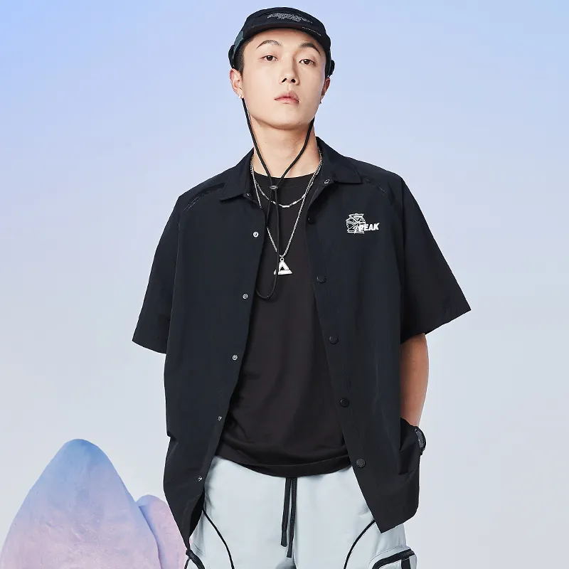 PEAK Shirts Men Black-4