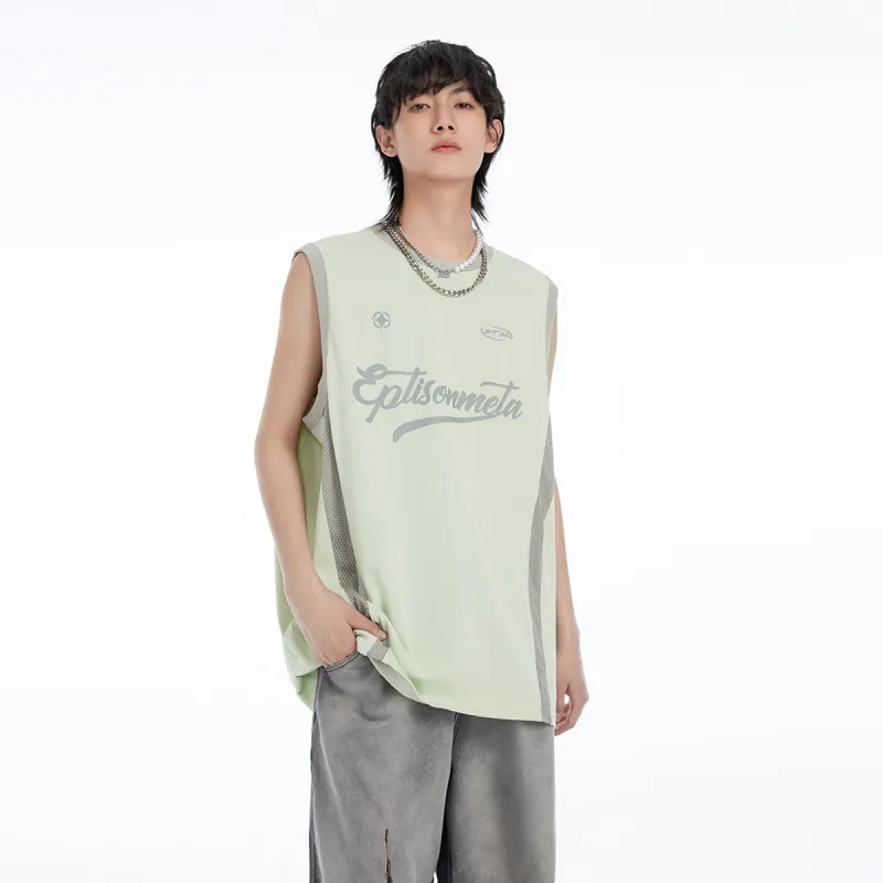 EPTISON Tank Tops Unisex Aqua Green-3