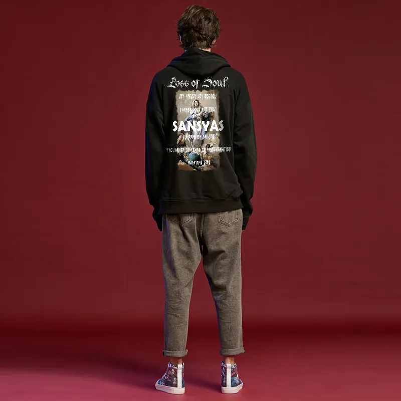 SANSYAS Sweatshirts Unisex Black-5