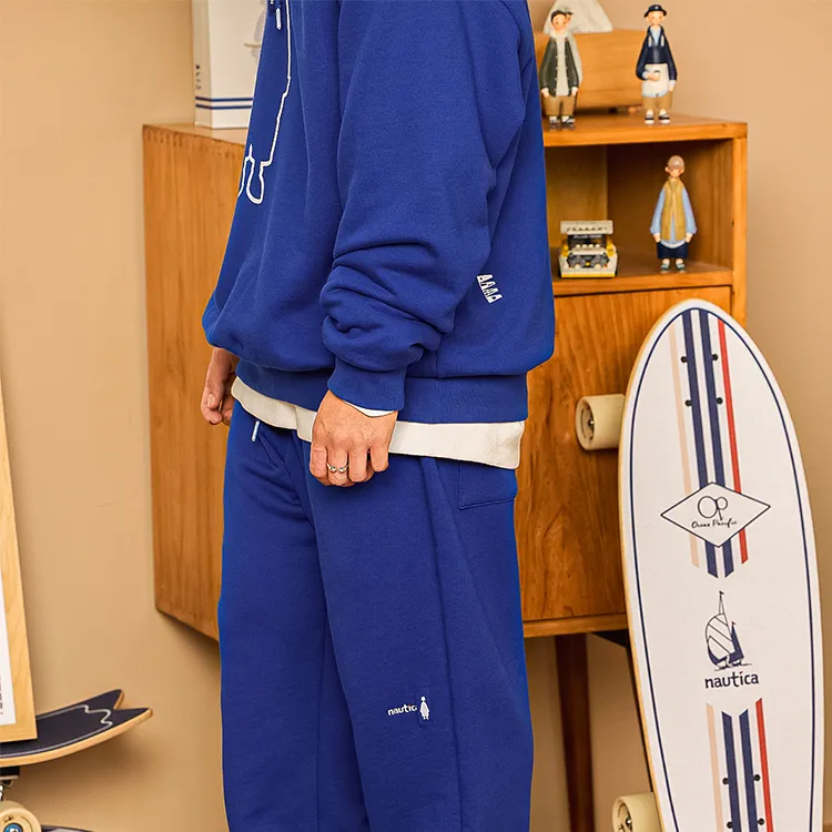Popboy X Nautica White Sail Nautica X POPBOY Knitted Sweatpants Unisex-4