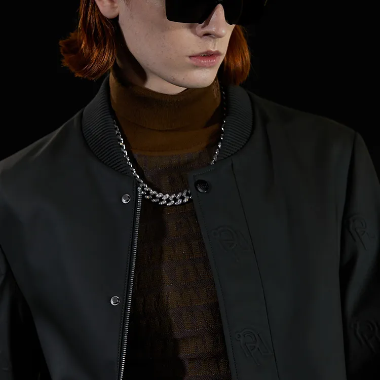 DAVID NAMAN Leather Jackets Men Green-4