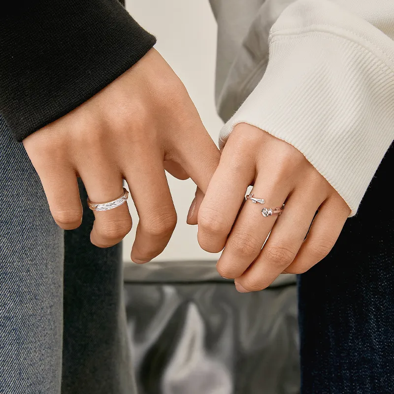 KADER S925 Silver Rings Unisex Silver White-3
