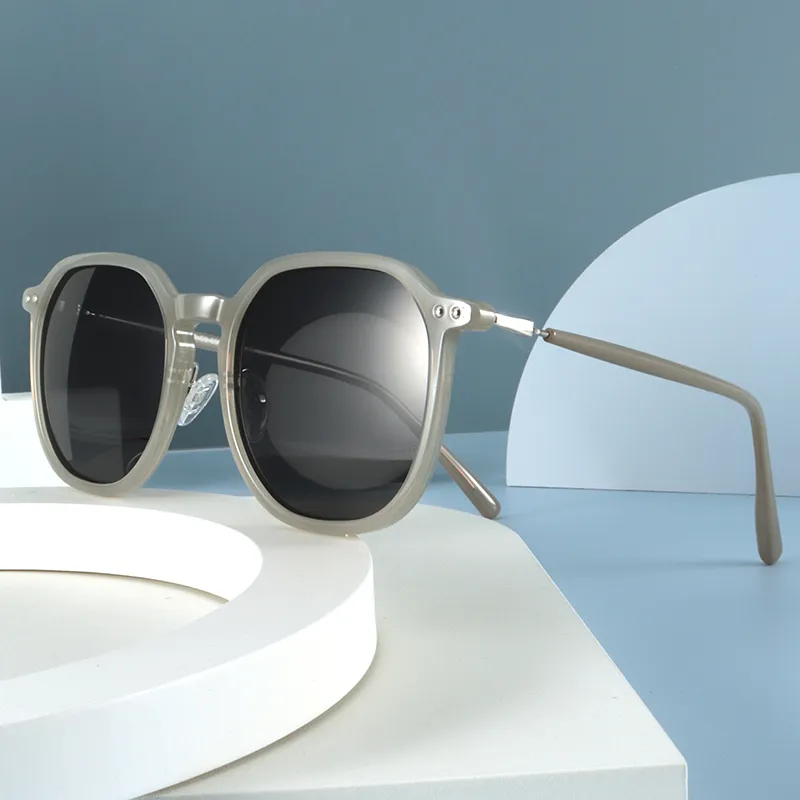 MUZU TR/Memory Plastic Irregular Shape Sunglasses Unisex-4