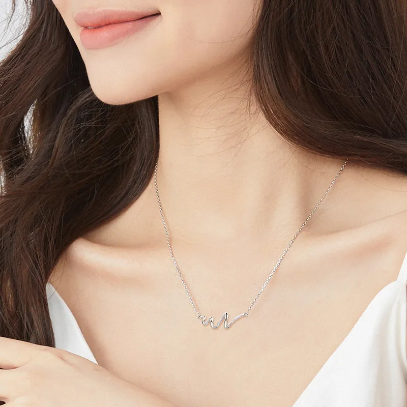 FANCI 925 Silver Set With Precious Stones Necklaces Women's-2