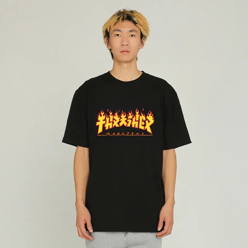 Thrasher T Shirt US Version Unisex Black-2